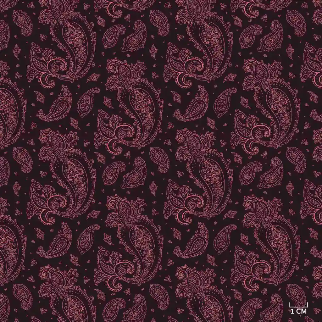 PURPLE PAISLEY PATTERN - Image 1