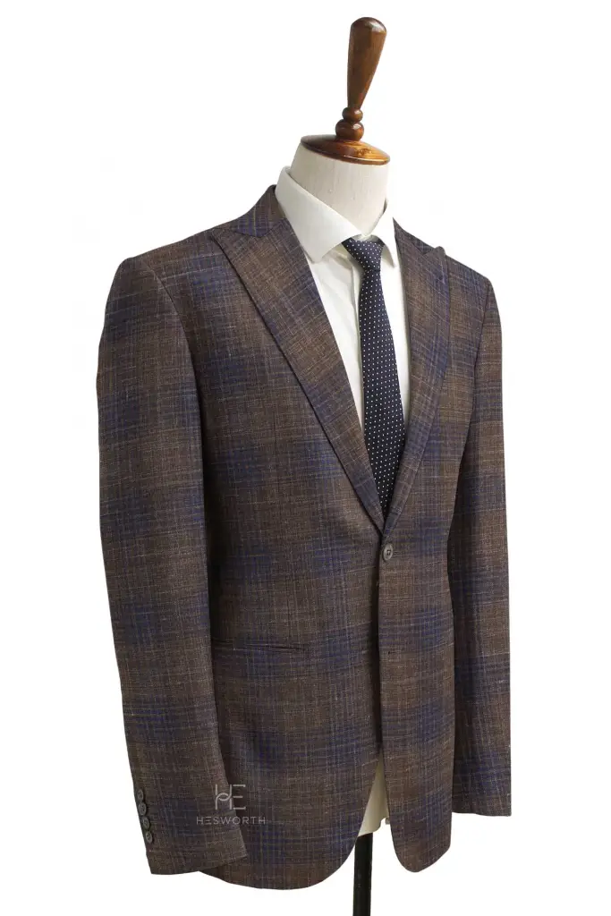 DARK BROWN, BLUE CHECKS - Image 2