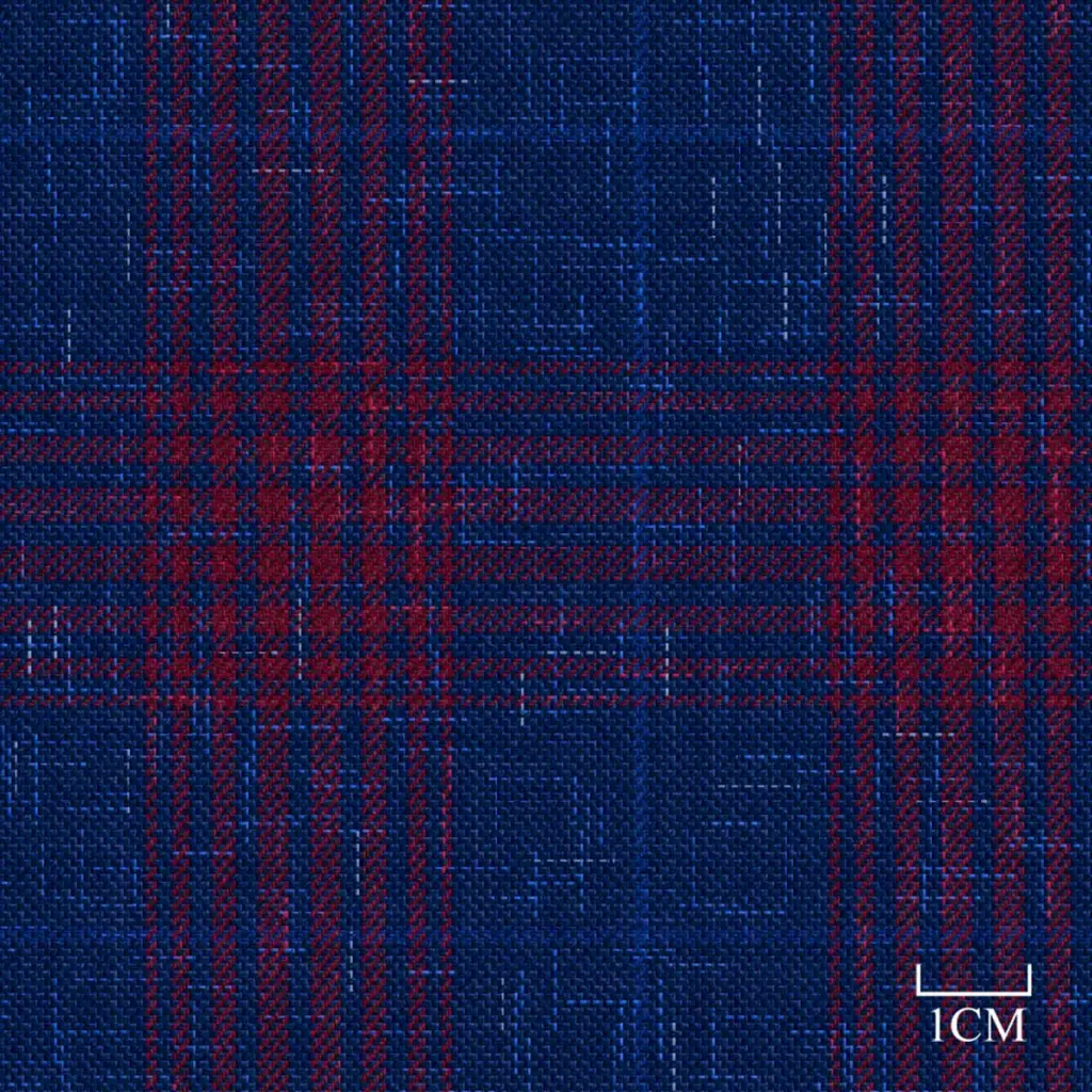 BLUE, RED CHECKS