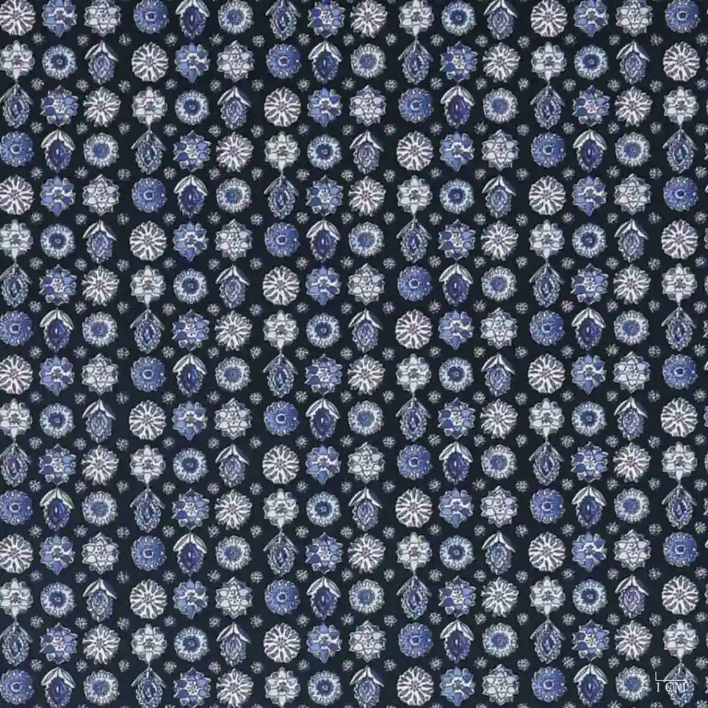 DARK BLUE, FLOWERS