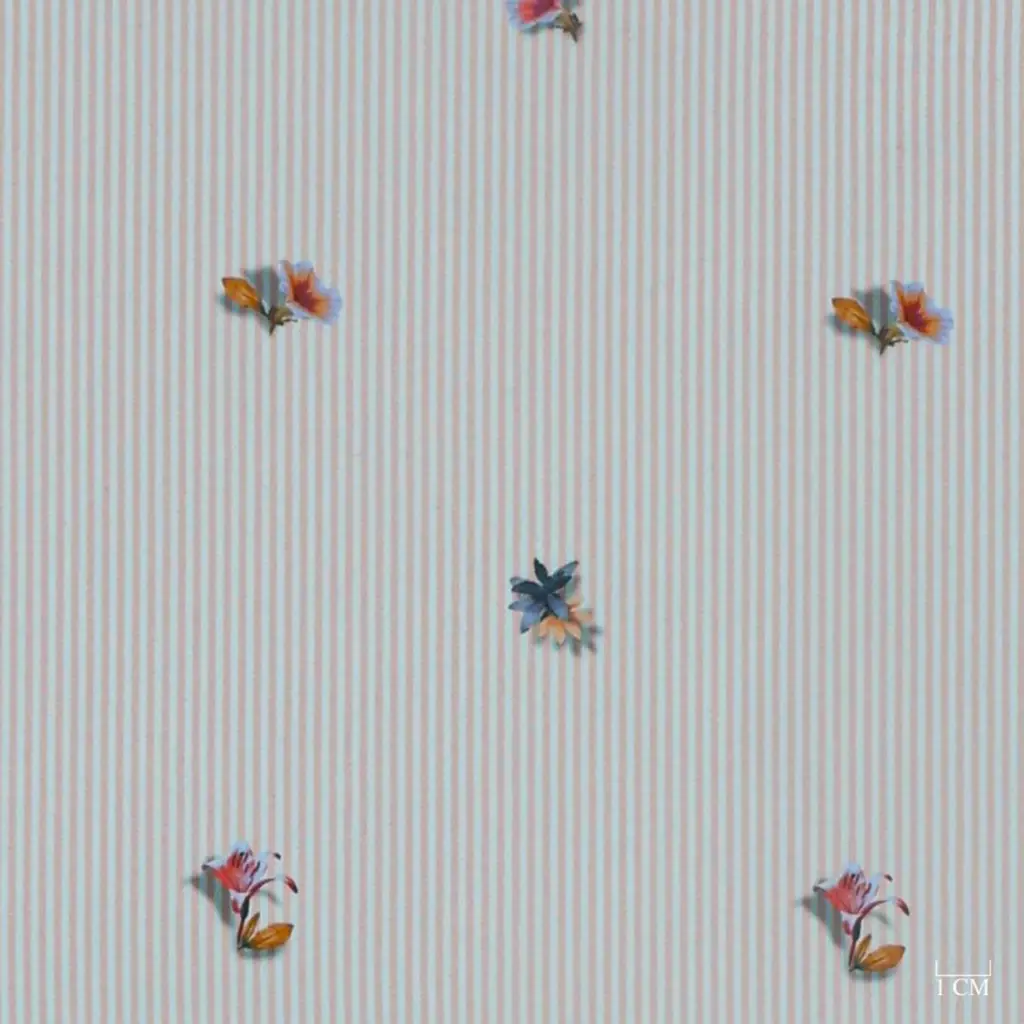 PINK, FLOWER STRIPES - Image 1