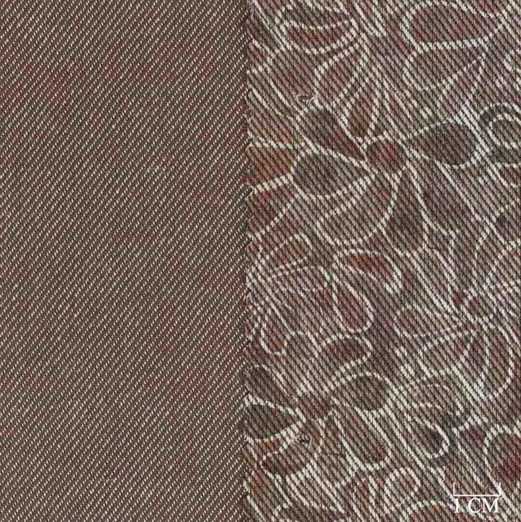 BROWN, FLOWERS DESIGN (DOUBLE-FACED) - Image 1