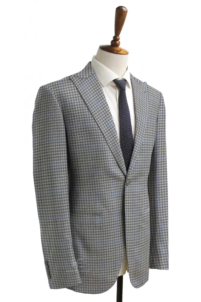 GREY,BLUE CHECKS - Image 2