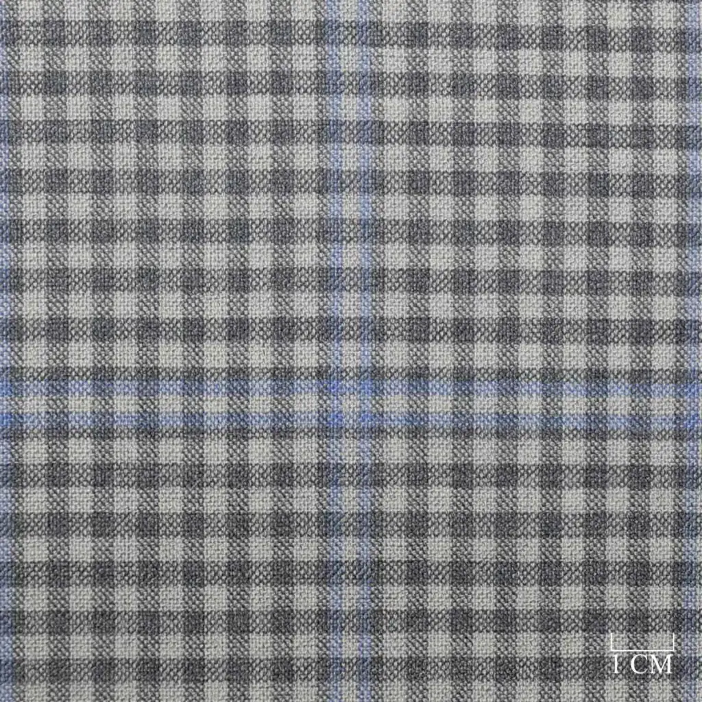 GREY,BLUE CHECKS - Image 1