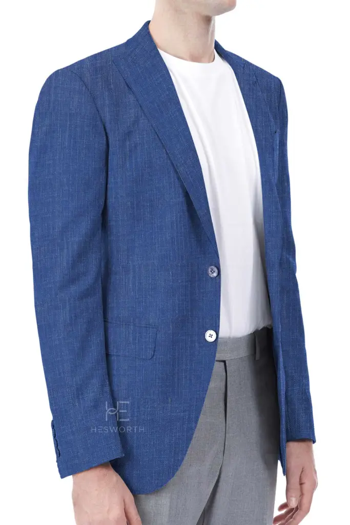 BLUE,HERRINGBONE - Image 2